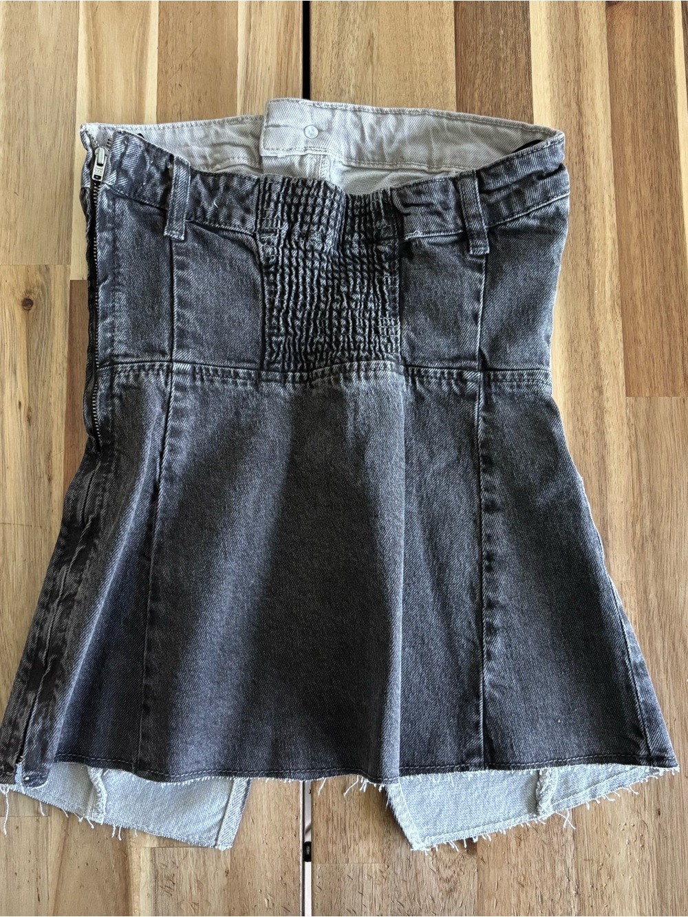 NWT ZARA Denim Tube Top - Picture 5 of 8